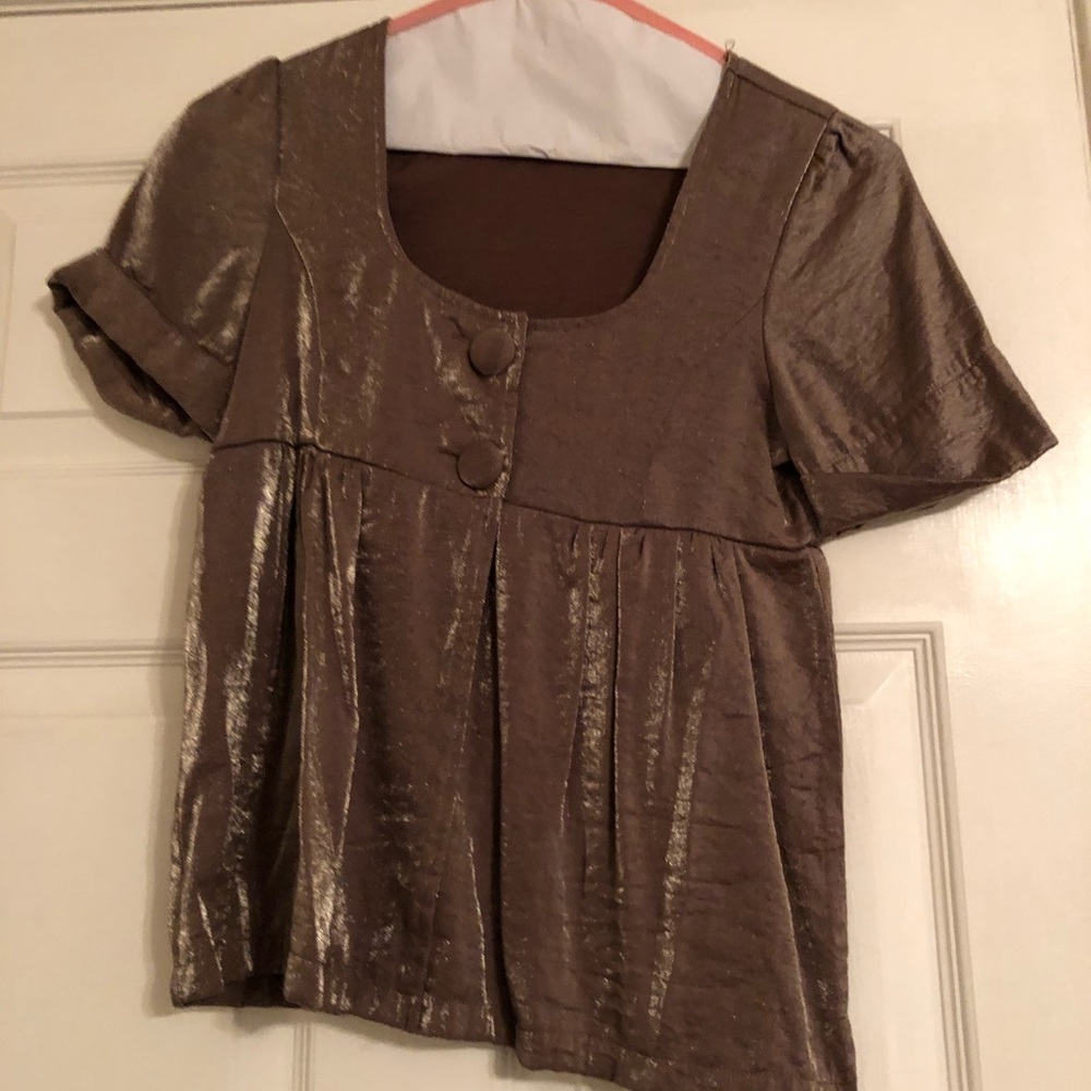 doll top with pretty fabric